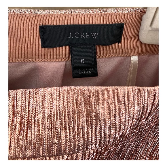 J. Crew Collection • Rose Gold Skirt • Size 6 - Picture 4 of 7